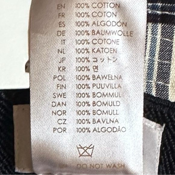 Brixton Bucket Hat Size M/L NWT Ivory Dove Plaid Petra Packable 100% Cotton - Picture 7 of 7